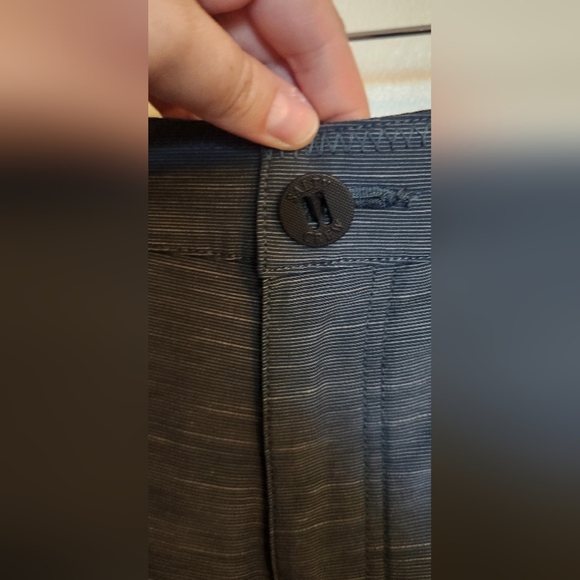 Men's Dark Gray Flat Front Shorts - Picture 4 of 6